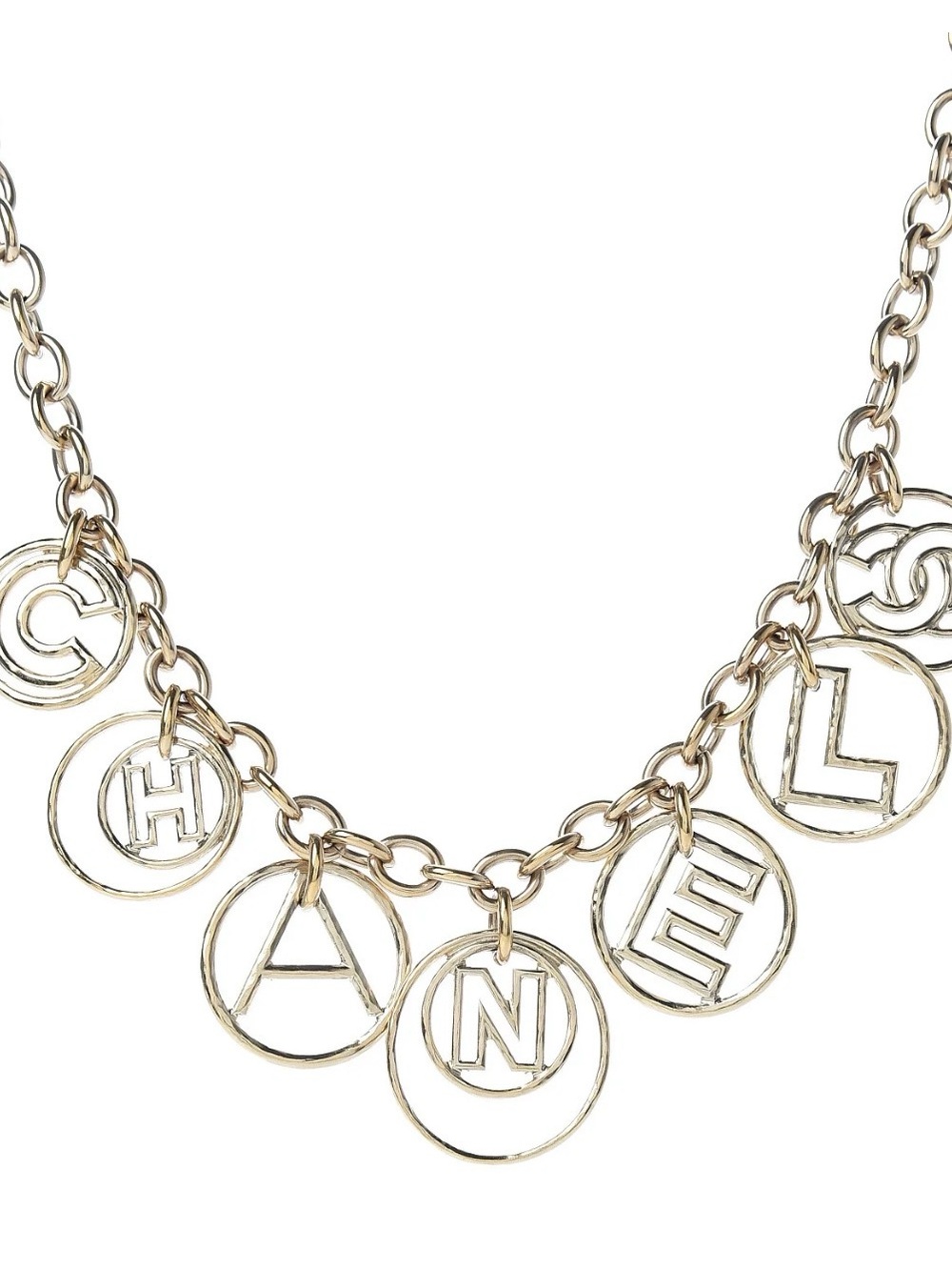 Chanel Gold Letter Charm Chain
